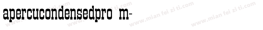 apercucondensedpro m字体转换